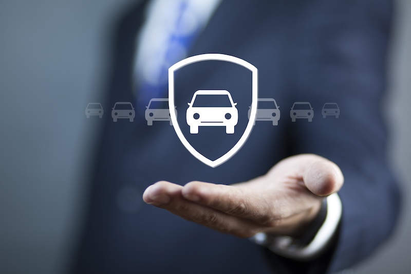 Bild som visar försäkring av bil